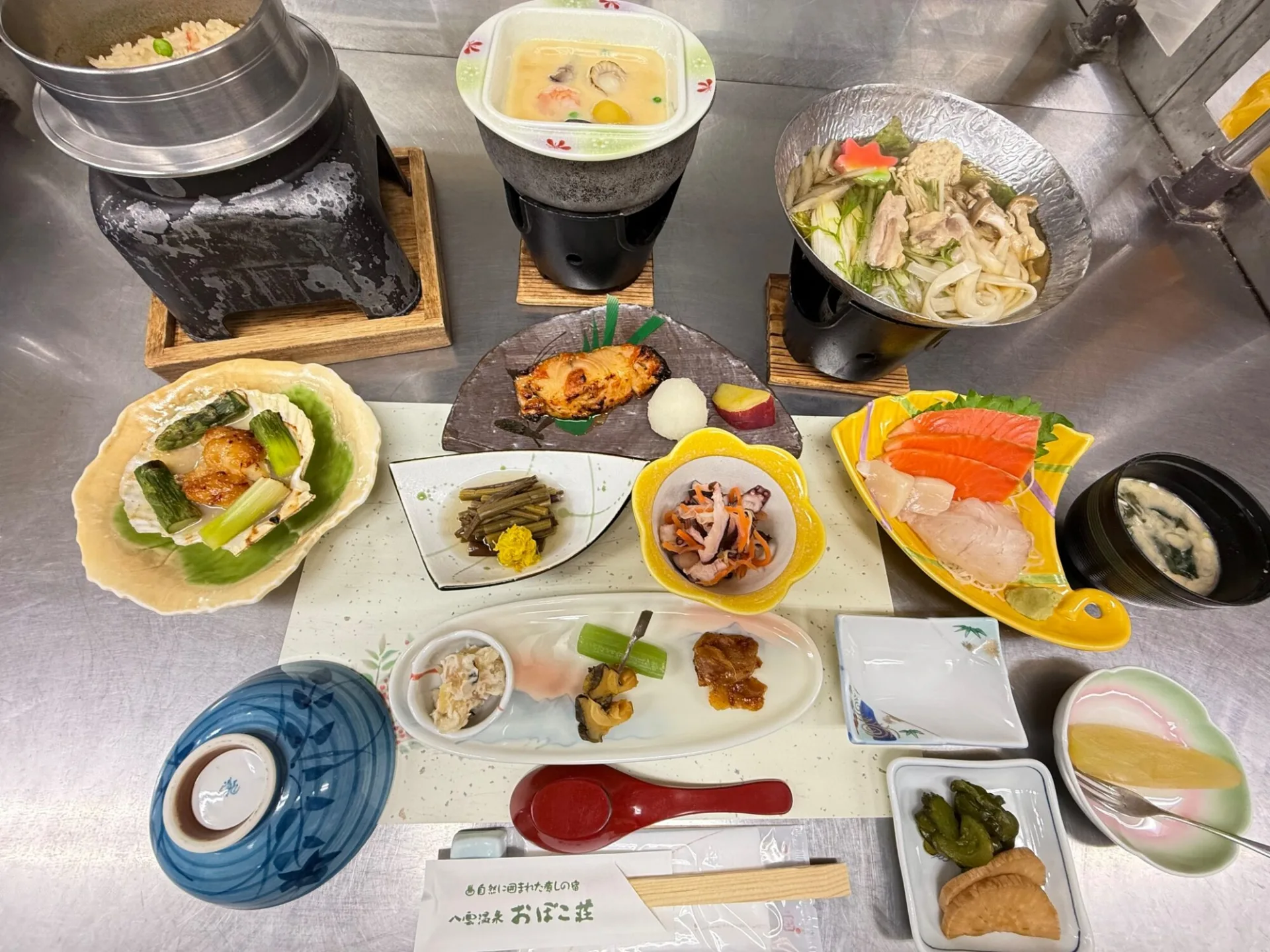 川音と露天風呂、八雲の恵み