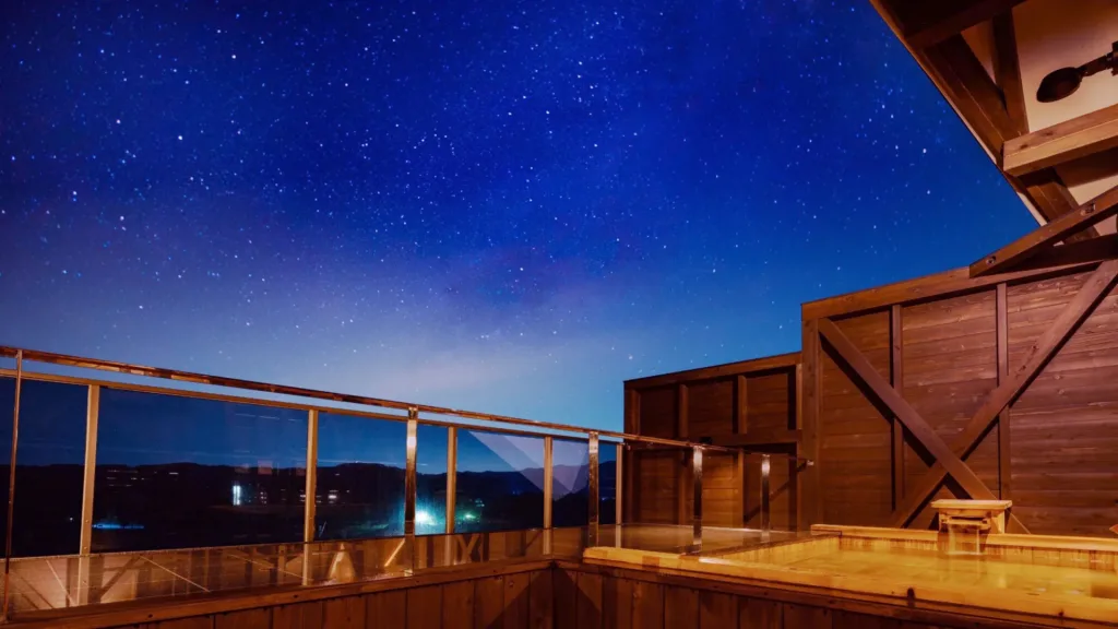 星空の下、がんばらない贅沢